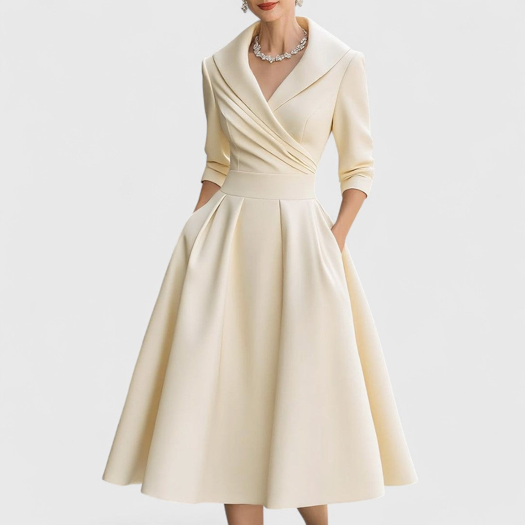 Valerie - Elegáns Midi Ruha