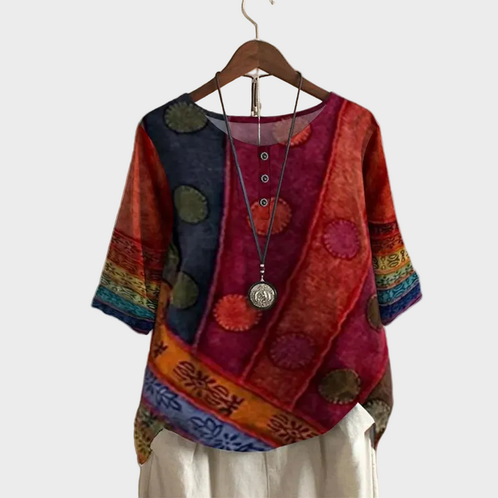 Valerie - Színes boho-top