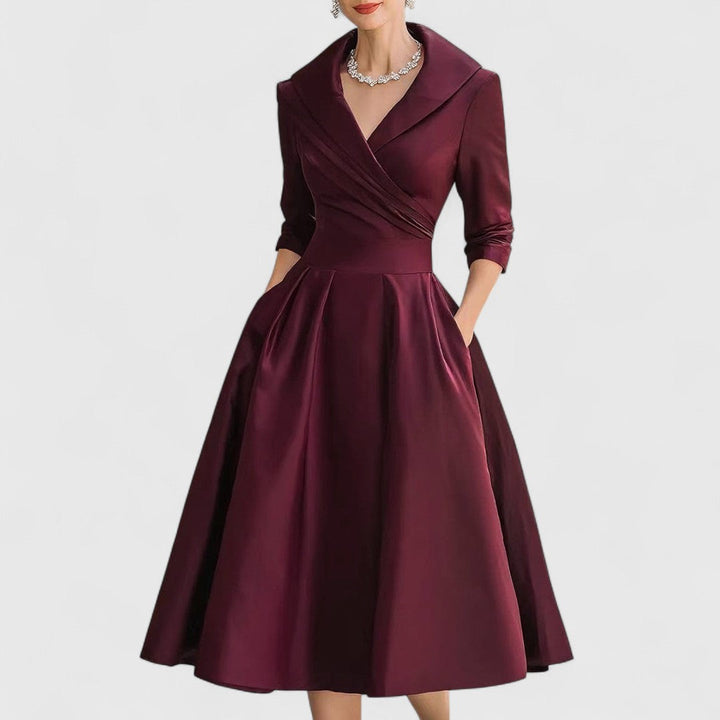 Valerie - Elegáns Midi Ruha
