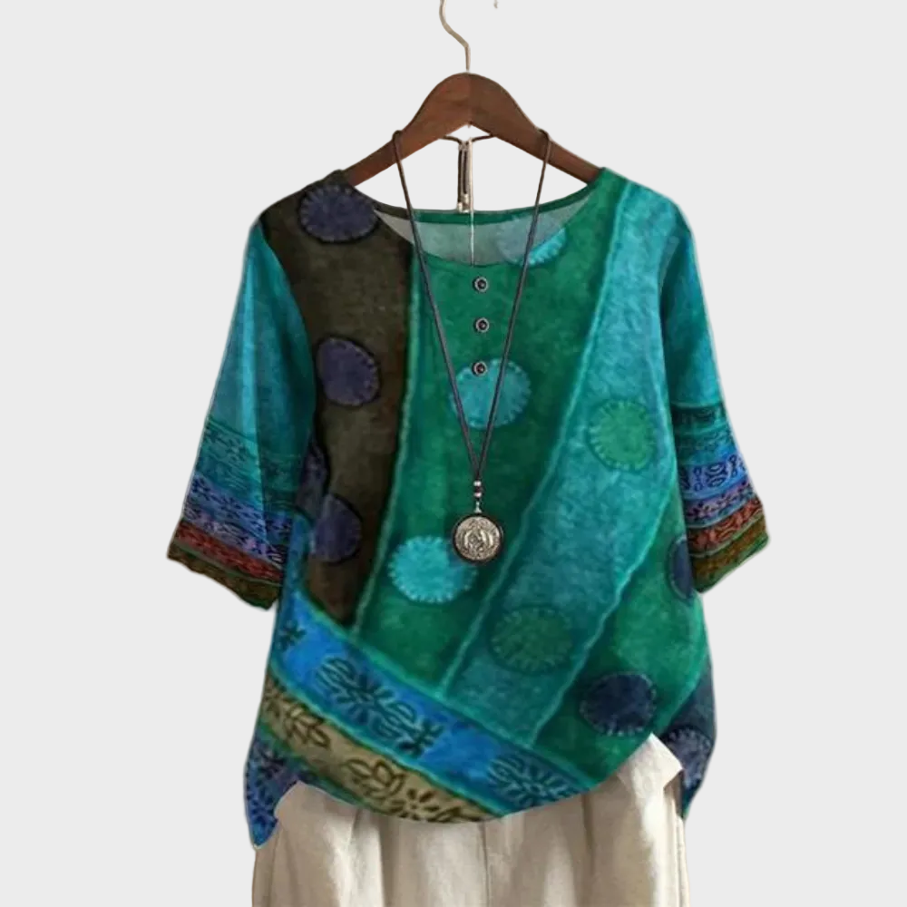 Valerie - Színes boho-top