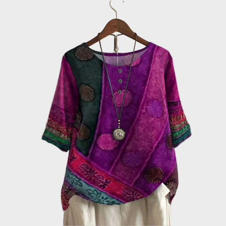 Valerie - Színes boho-top