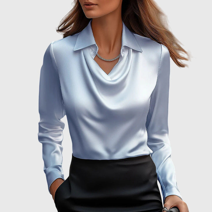 Dana - Elegáns blúz fényes szaténból