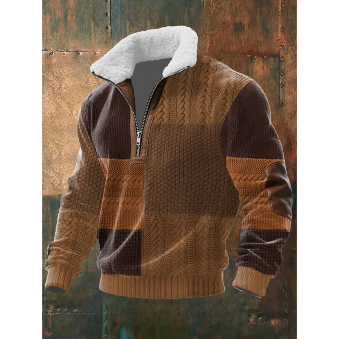 János - Magas nyakú fleece pulóver