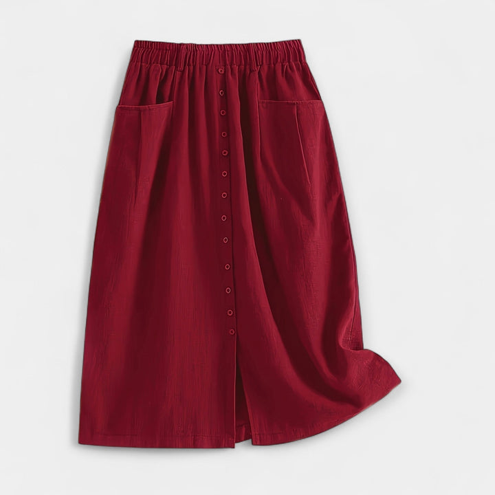 Midi szoknya vintage stílusban