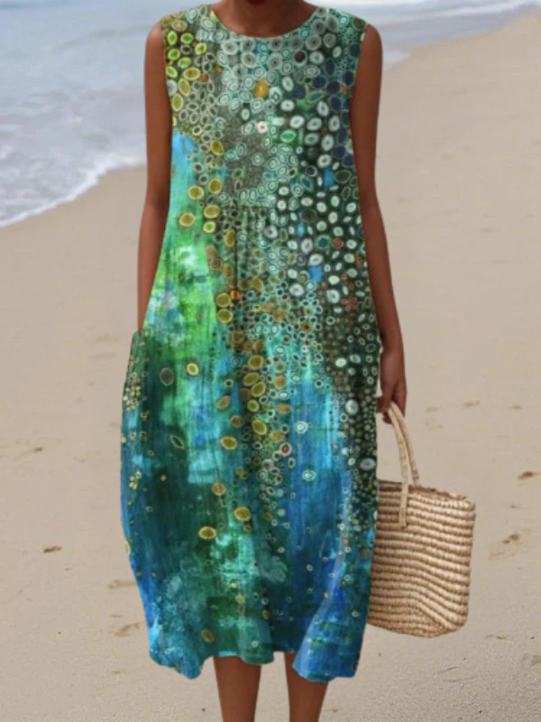 Zara™ Reef Midi Ruha