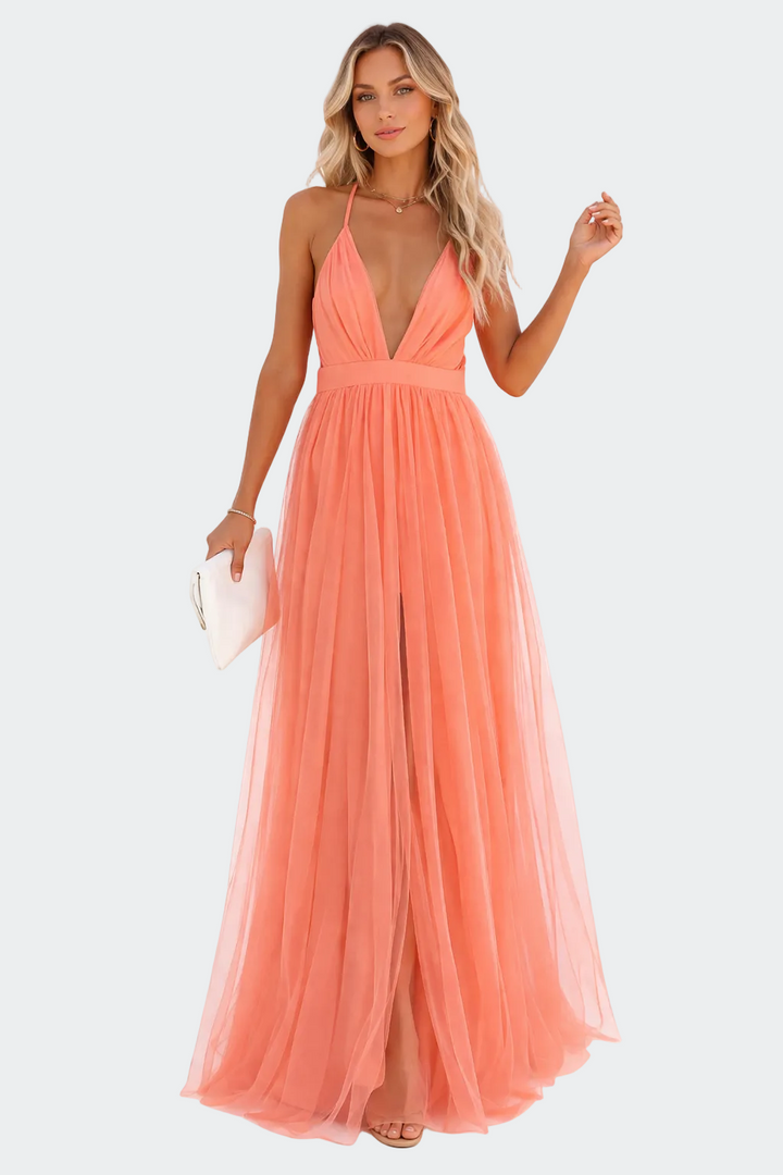 Lina – Coral Grace Maxi Ruha