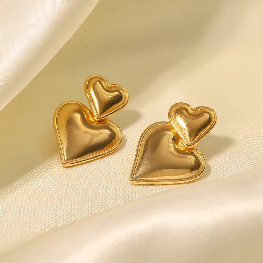 BB™ | Szív fülbevalók 14k