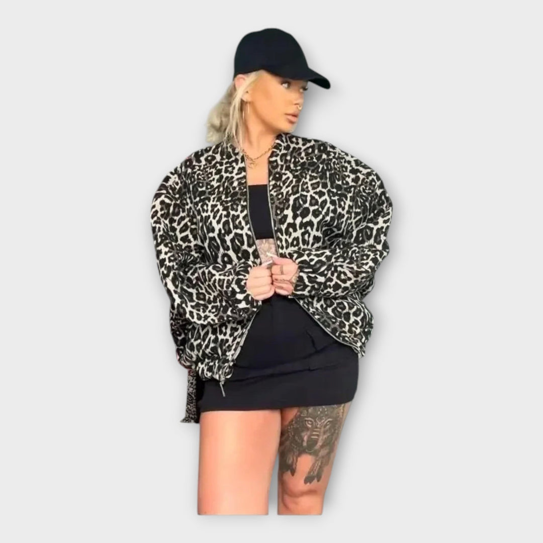 Krisztina - Elegáns pulóver szürke színben