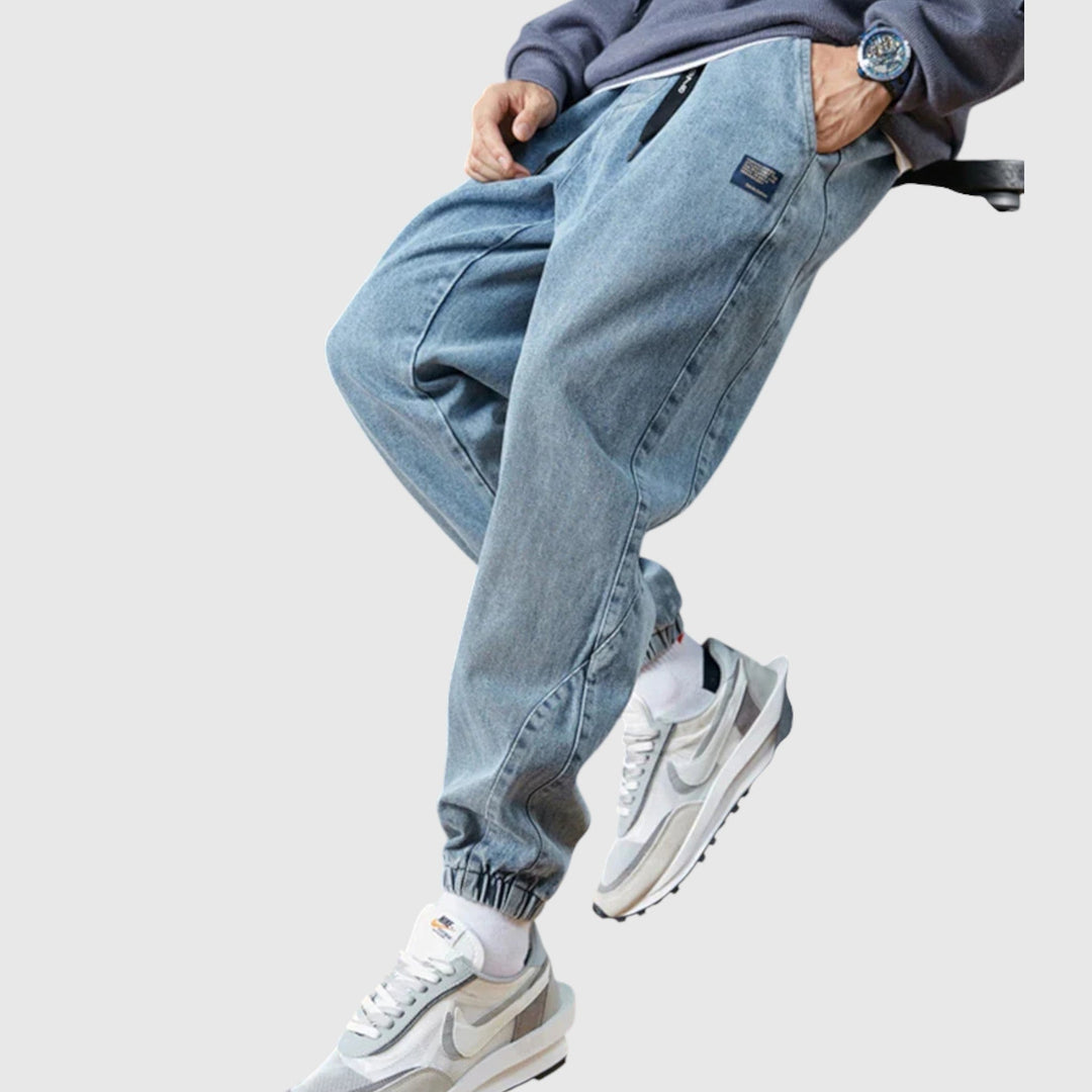 Elegáns farmer jogger nadrág