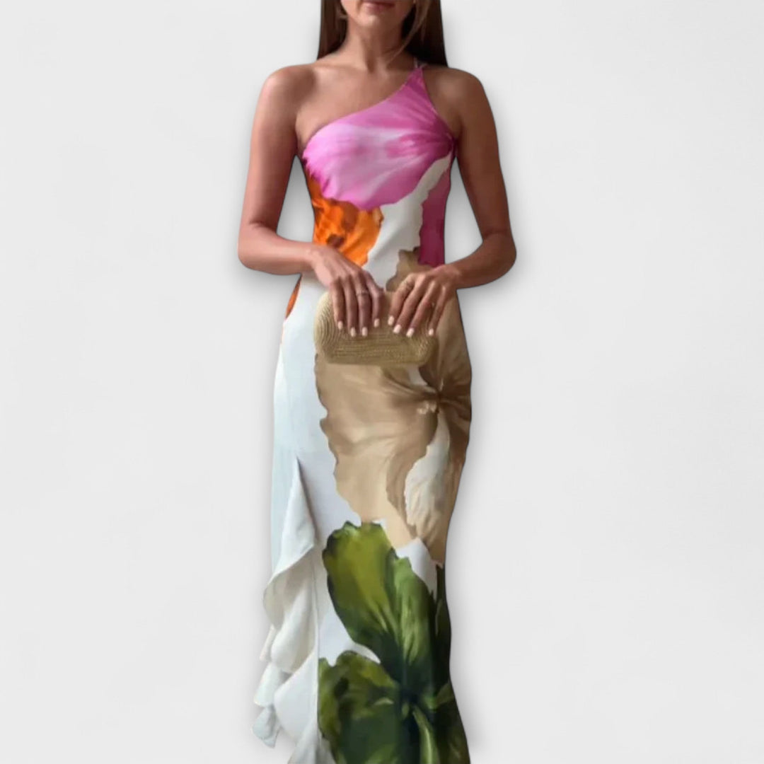 De Saphir - Elegáns Pöttyös Maxi Ruha