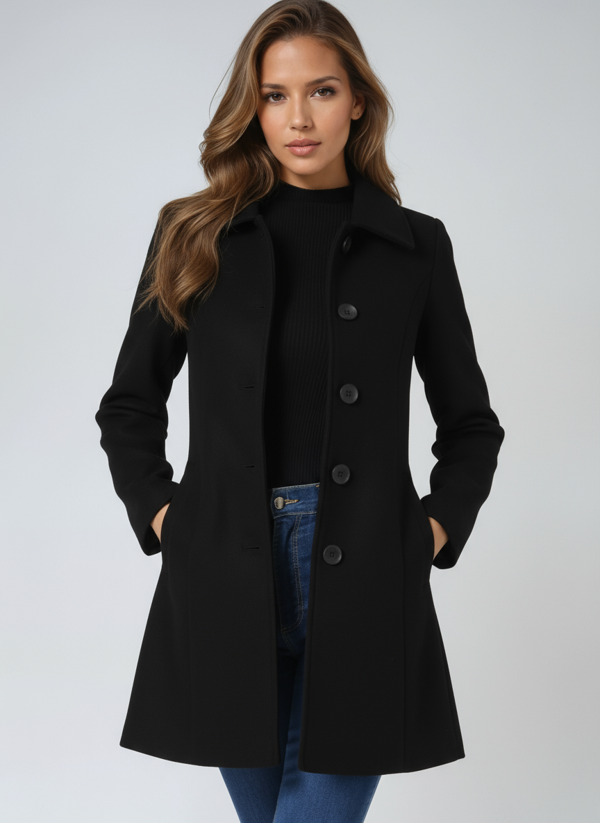 Josephine - Női Egysoros Téli Trench Kabát