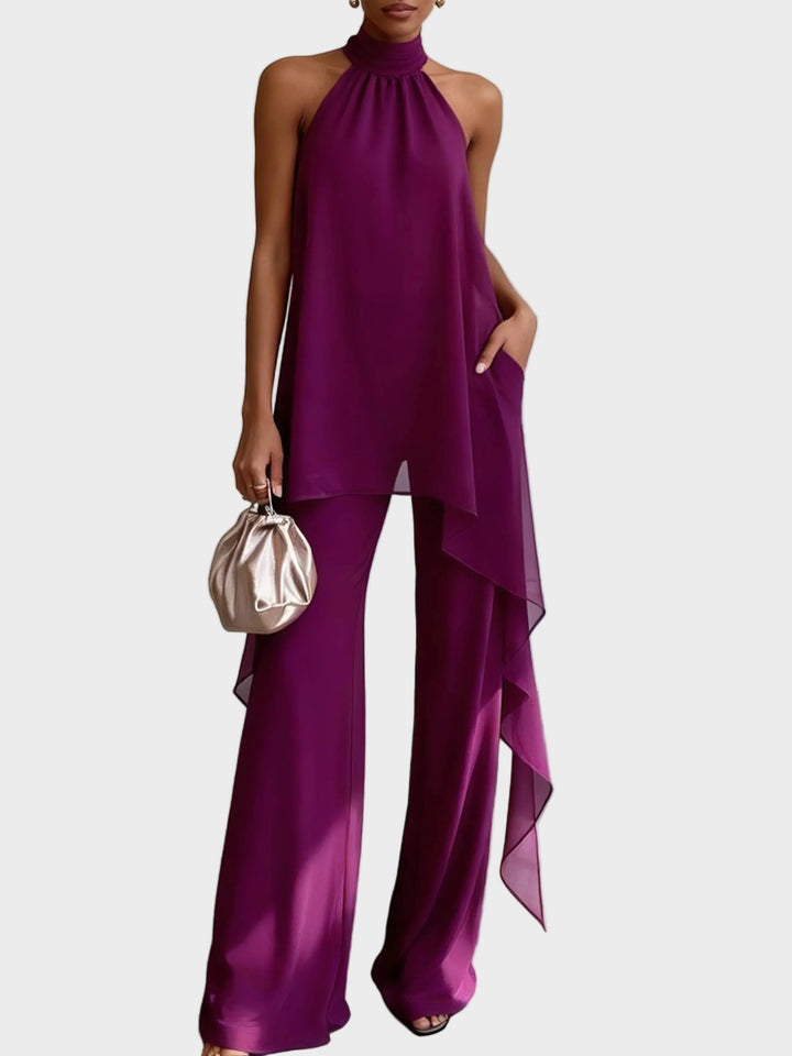 Viola - Elegáns Halter Szett Nadrággal
