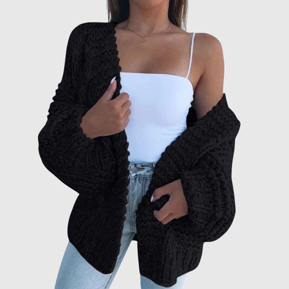 Eleanor - Meleg kötött laza kardigán