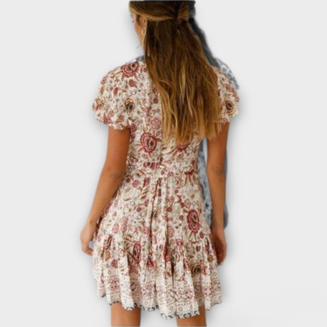Amina - Rövid Boho Ruha