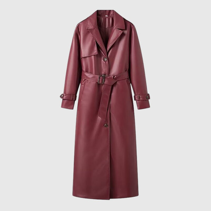 Zora – gabardin kabát övvel
