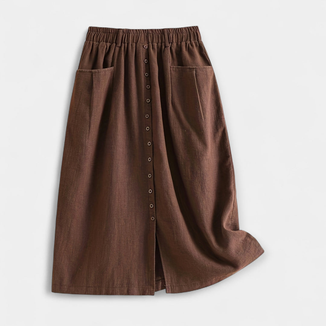 Midi szoknya vintage stílusban